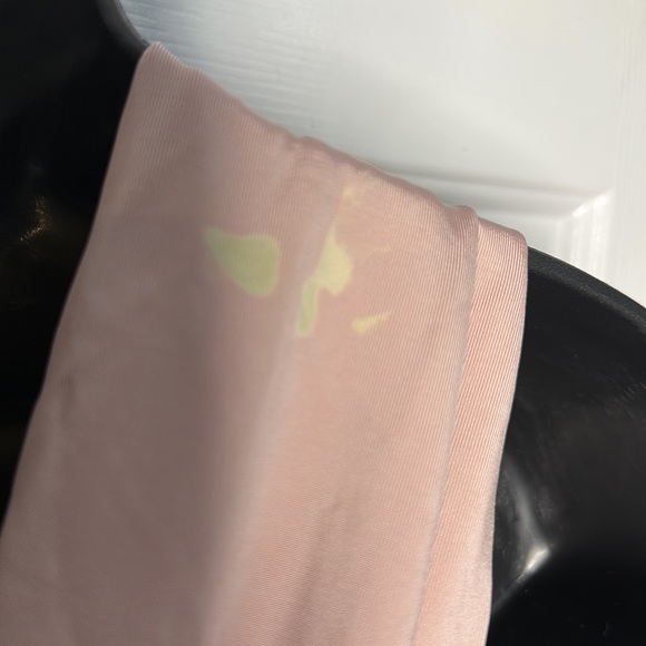 L.A.M.B Draped Knit Ruche Blush Pink One Shoulder Blouse - Picture 5 of 8